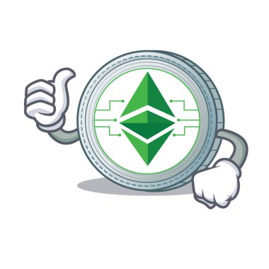 Ethereum klasik karakter karikatür Yaşasın