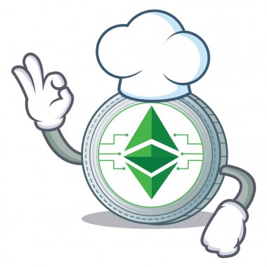 Şef Ethereum klasik karakter karikatür