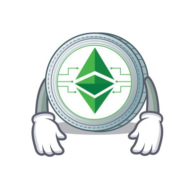 Yorgun Ethereum klasik karakter karikatür