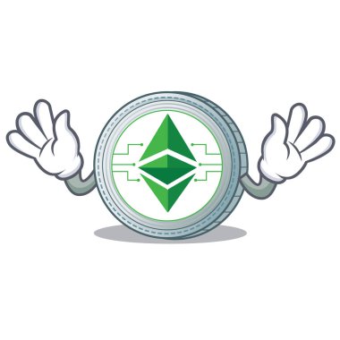 Ethereum klasik karakter karikatür alay