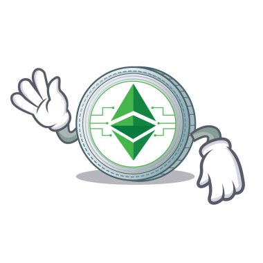 Deli Ethereum klasik karakter karikatür