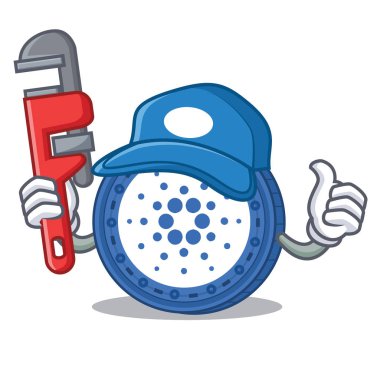 Tesisatçı Cardano sikke karakter karikatür