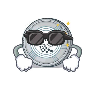 Süper cool Iota sikke karakter karikatür