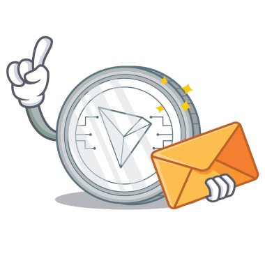 Zarf Tron sikke karakter karikatür ile