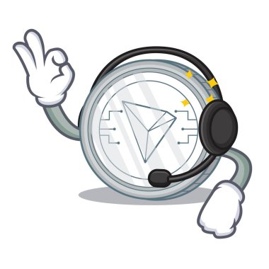 Kulaklık Tron sikke karakter karikatür ile