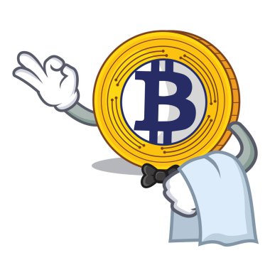 Garson Bitcoin altın karakter karikatür