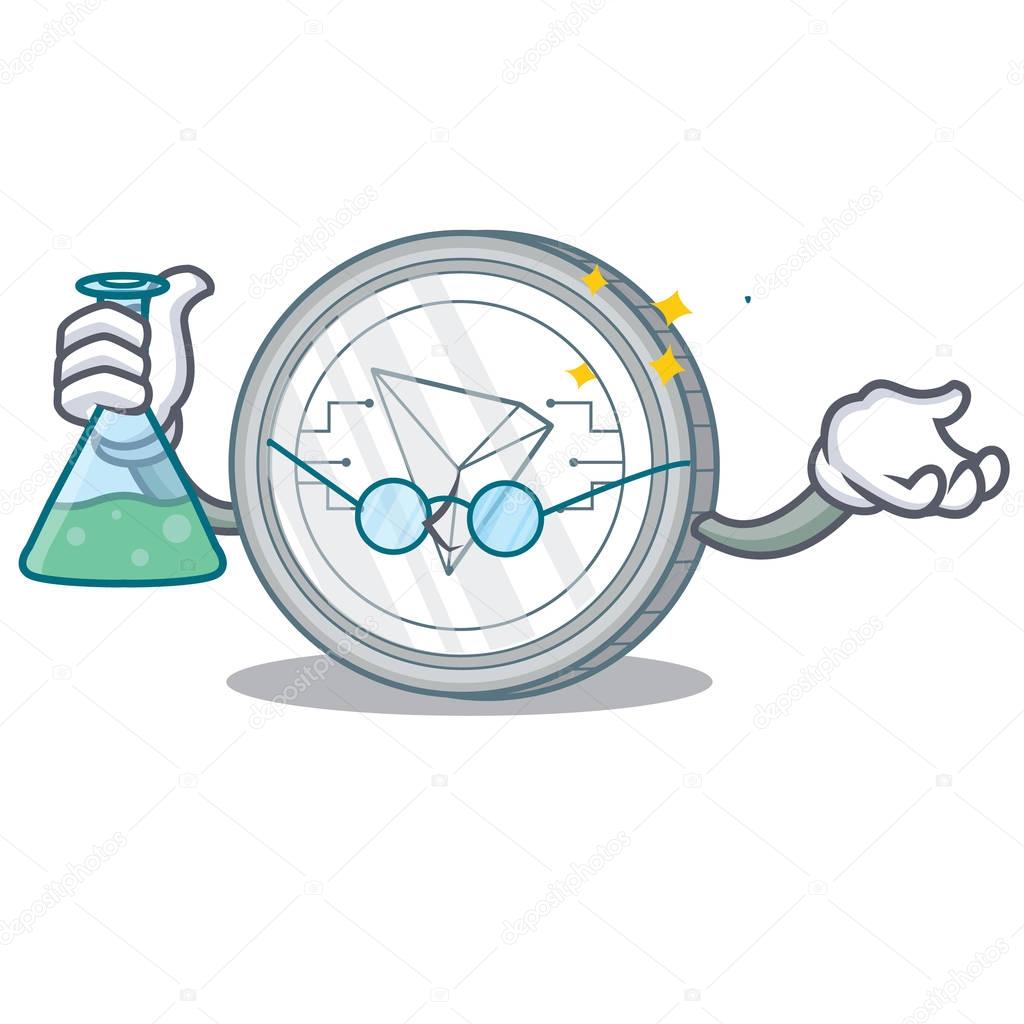 Professor Tron coin character cartoon