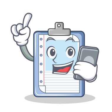 Telefon Pano karakter karikatür tarzı ile