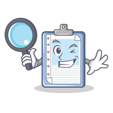 Dedektif Pano karakter karikatür tarzı