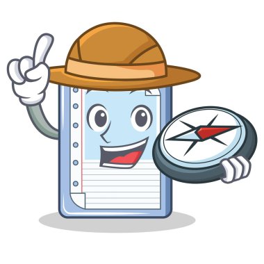 Explorer Pano karakter karikatür tarzı