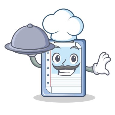 Şef gıda Pano karakter karikatür tarzı ile