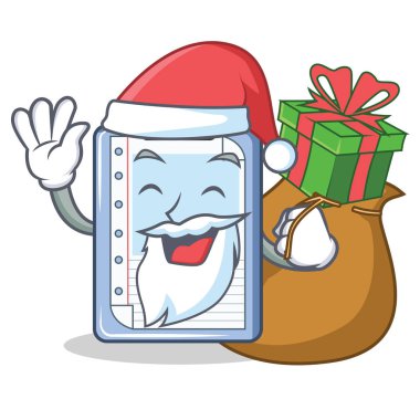 Noel Baba hediye Pano karakter karikatür tarzı ile