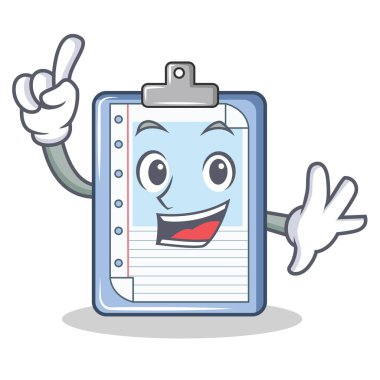 Parmak Pano karakter karikatür tarzı