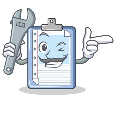 Mekanik Pano karakter karikatür tarzı