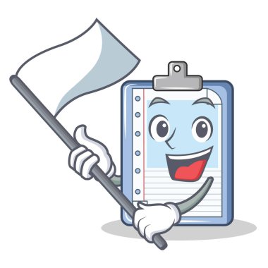 Bayrak Pano karakter karikatür tarzı ile