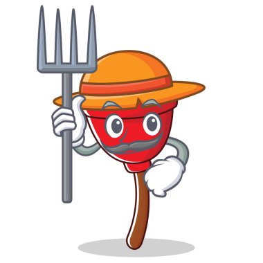 Çiftçi dalgıç karakter karikatür tarzı