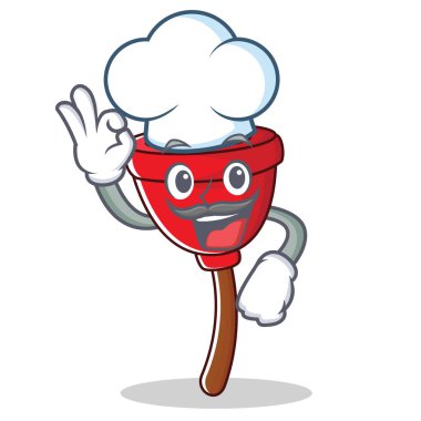 Şef dalgıç karakter karikatür tarzı