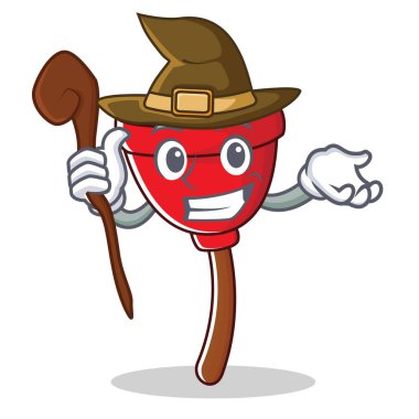 Cadı dalgıç karakter karikatür tarzı