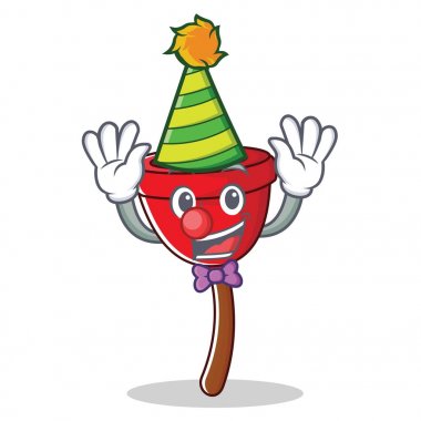 Palyaço dalgıç karakter karikatür tarzı