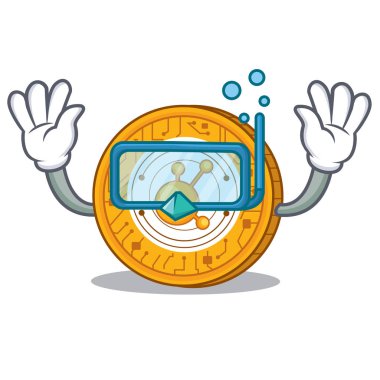 Dalış Bitconnect sikke karakter karikatür