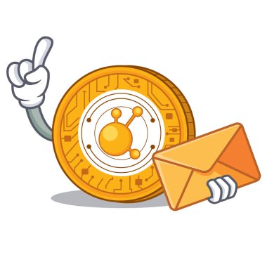 Zarf Bitconnect sikke karakter karikatür ile