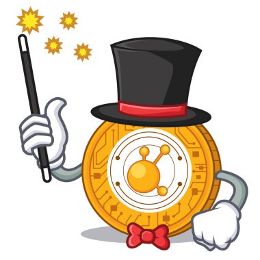 Sihirbaz Bitconnect sikke karakter karikatür