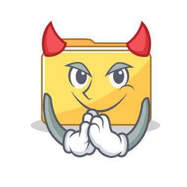 Şeytan klasör karakter karikatür tarzı