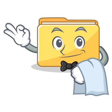 Garson klasör karakter karikatür tarzı