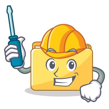 Otomotiv klasör karakter karikatür tarzı