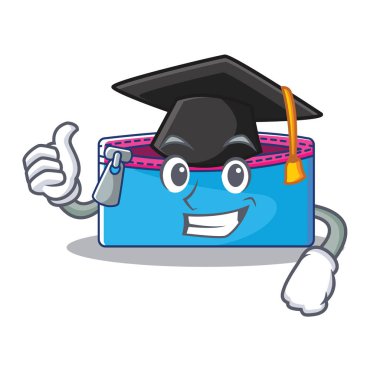 Mezuniyet kalem büyük karakter karikatür