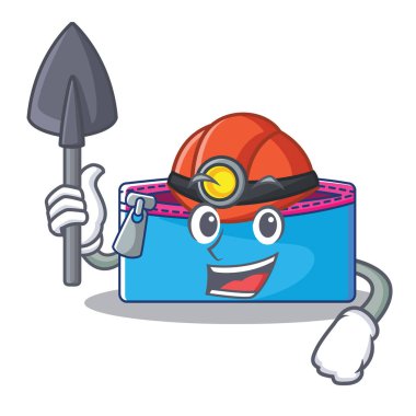 Madenci kalem büyük karakter karikatür