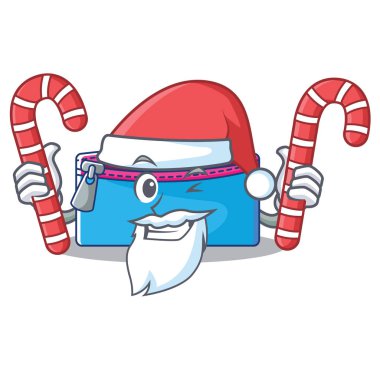 Santa şeker kalem büyük karakter karikatür ile