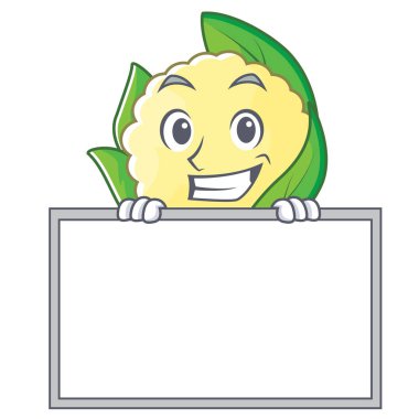 Yönetim Kurulu karnabahar karakter karikatür tarzı ile sırıtarak