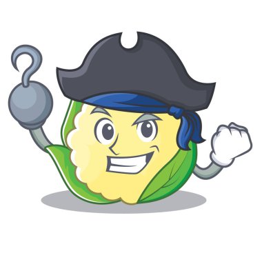 Korsan karnabahar karakter karikatür tarzı