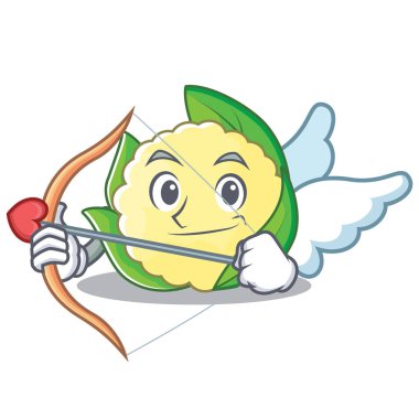 Aşk tanrısı karnabahar karakter karikatür tarzı