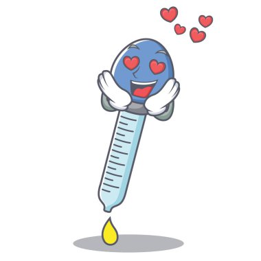 Aşk damlalık karakter karikatür tarzı