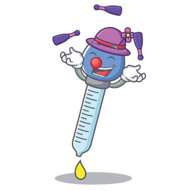 Damlalık karakter karikatür tarzı hokkabazlık