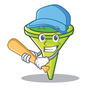 Oyun beysbol huni karakter karikatür tarzı