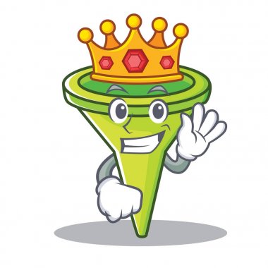 Kral huni karakter karikatür tarzı