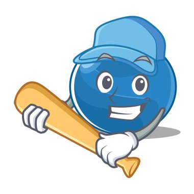 Oyun beysbol yaban mersini karakter karikatür tarzı