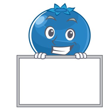 Yönetim Kurulu yaban mersini karakter karikatür tarzı ile sırıtarak