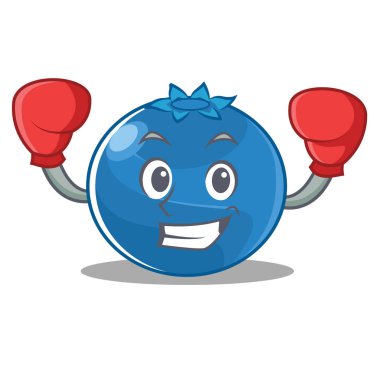 Boks yaban mersini karakter karikatür tarzı