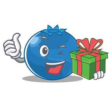 Hediye yaban mersini karakter karikatür tarzı ile