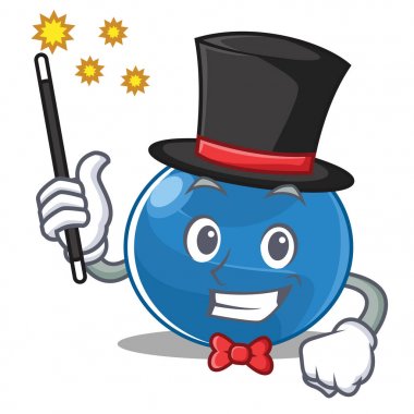 Sihirbaz yaban mersini karakter karikatür tarzı