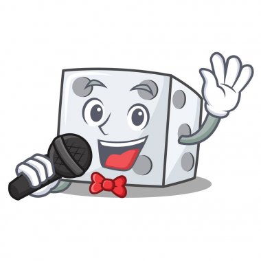 Şarkı zar karakter karikatür tarzı