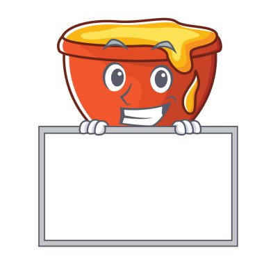 Yönetim Kurulu tatlım karakter karikatür tarzı ile sırıtarak