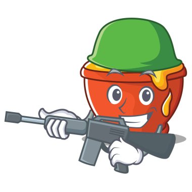 Ordu tatlım karakter karikatür tarzı