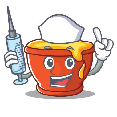 Hemşire tatlım karakter karikatür tarzı