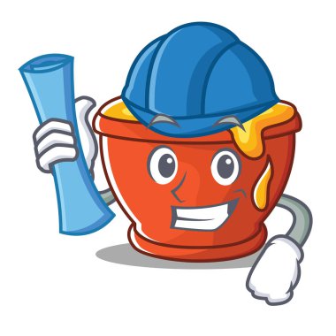 Mimar tatlım karakter karikatür tarzı