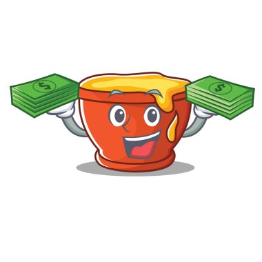 Para tatlım karakter karikatür tarzı ile